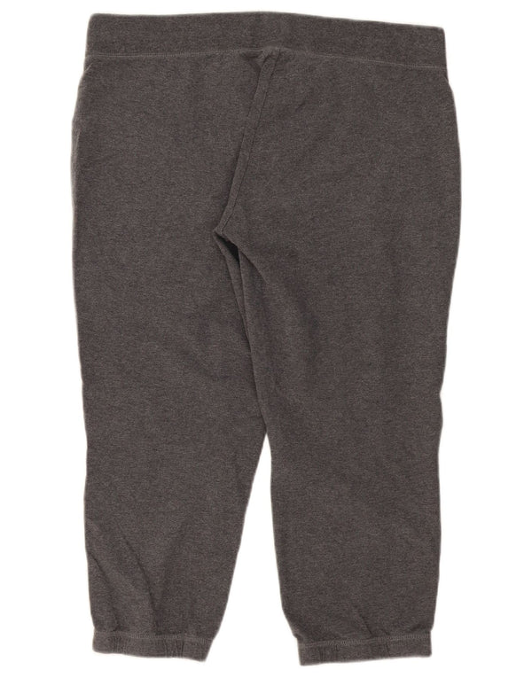 Nike Womens Capri Calças de treino Joggers UK 18 XL Cinza Algodão