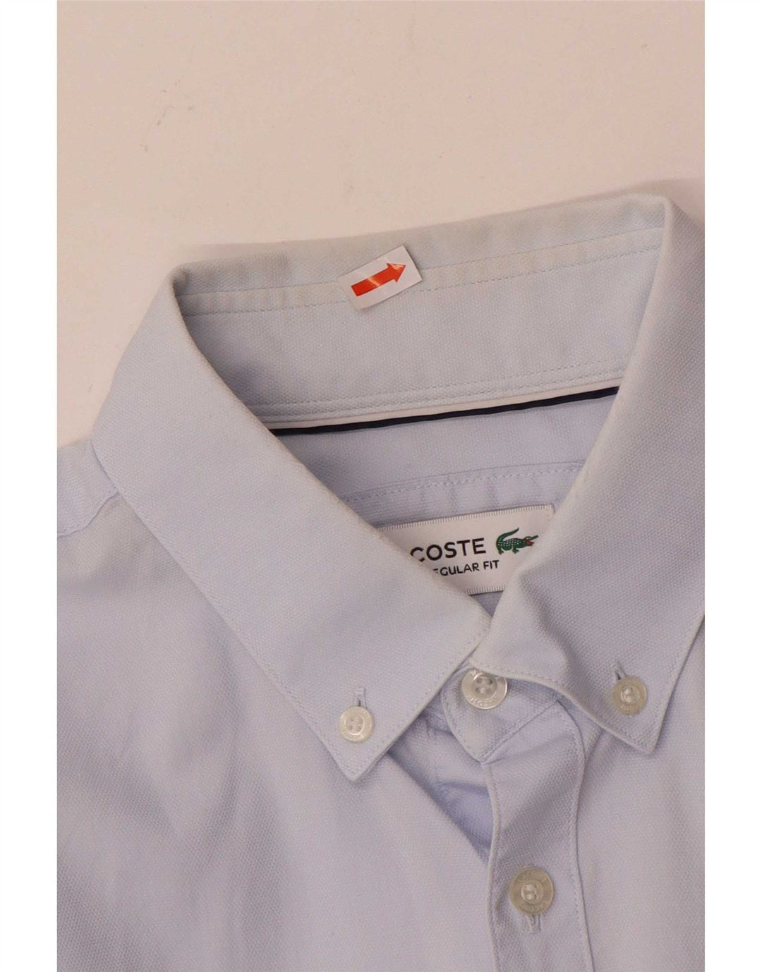 Camisa masculina Lacoste Regular Fit TAMANHO 41 16 grande algodão azul