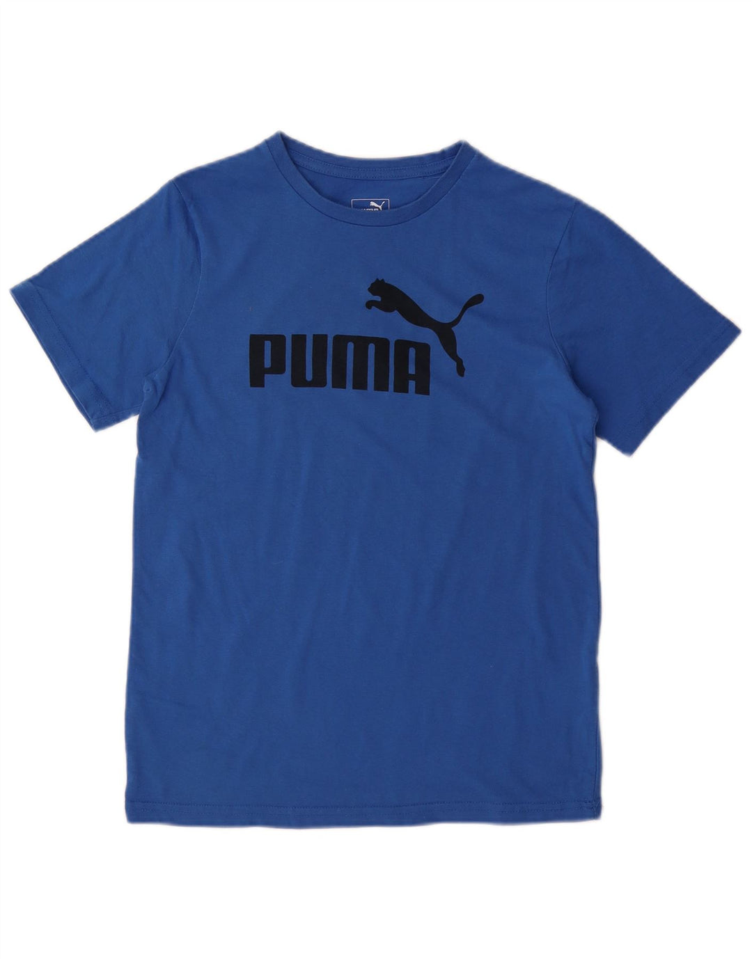 Camiseta PUMA Boys Graphic Top 14-15 Anos Grande Algodão Azul