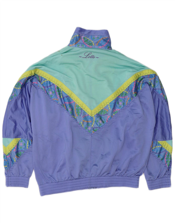 Lotto Mens Loose Fit Treino Top Jaqueta Pequeno Colorblock Roxo