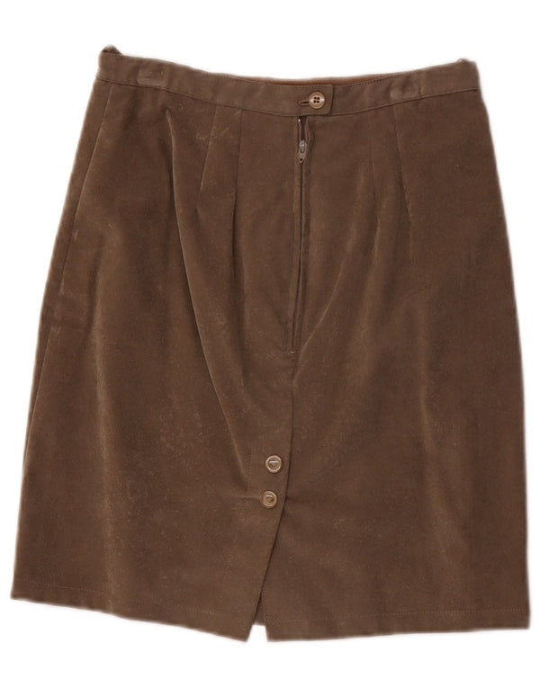 Saia reta feminina vintage W24 XS cinza
