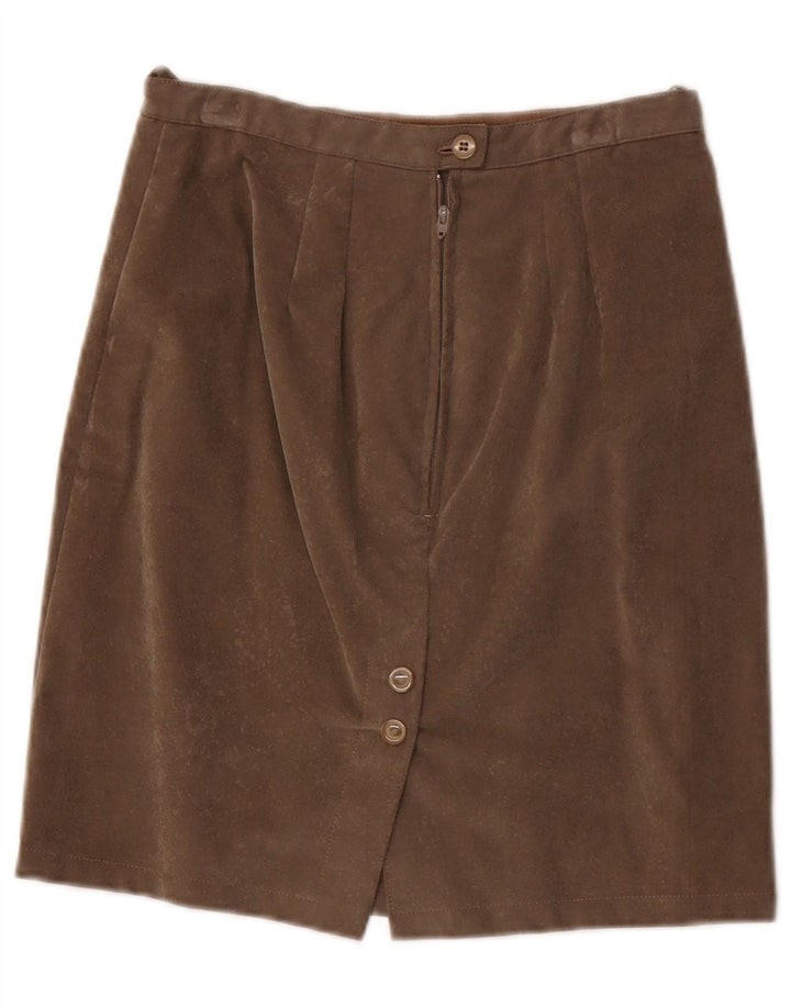 Saia reta feminina vintage W24 XS cinza