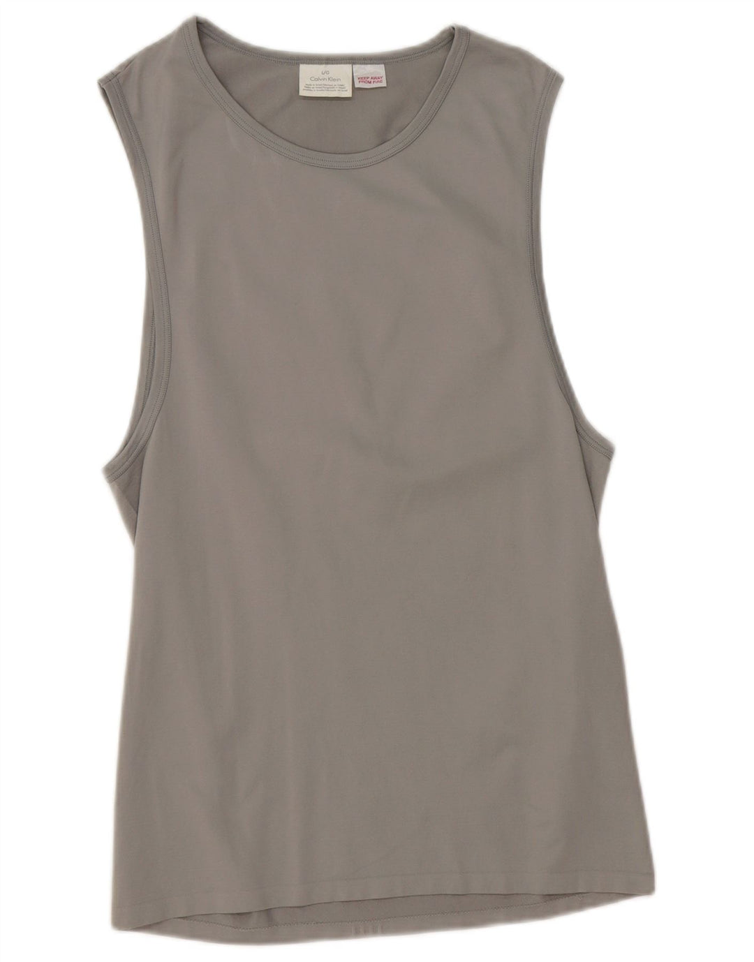 Colete masculino CALVIN KLEIN grande nylon cinza