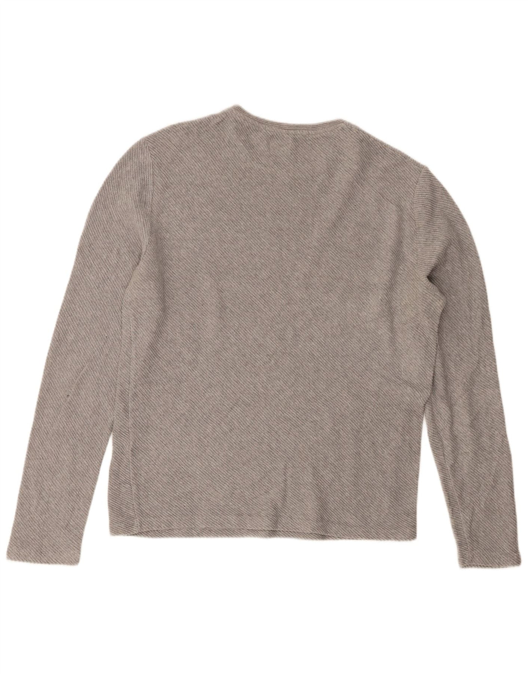 Zara Top masculino manga comprida grande algodão cinza