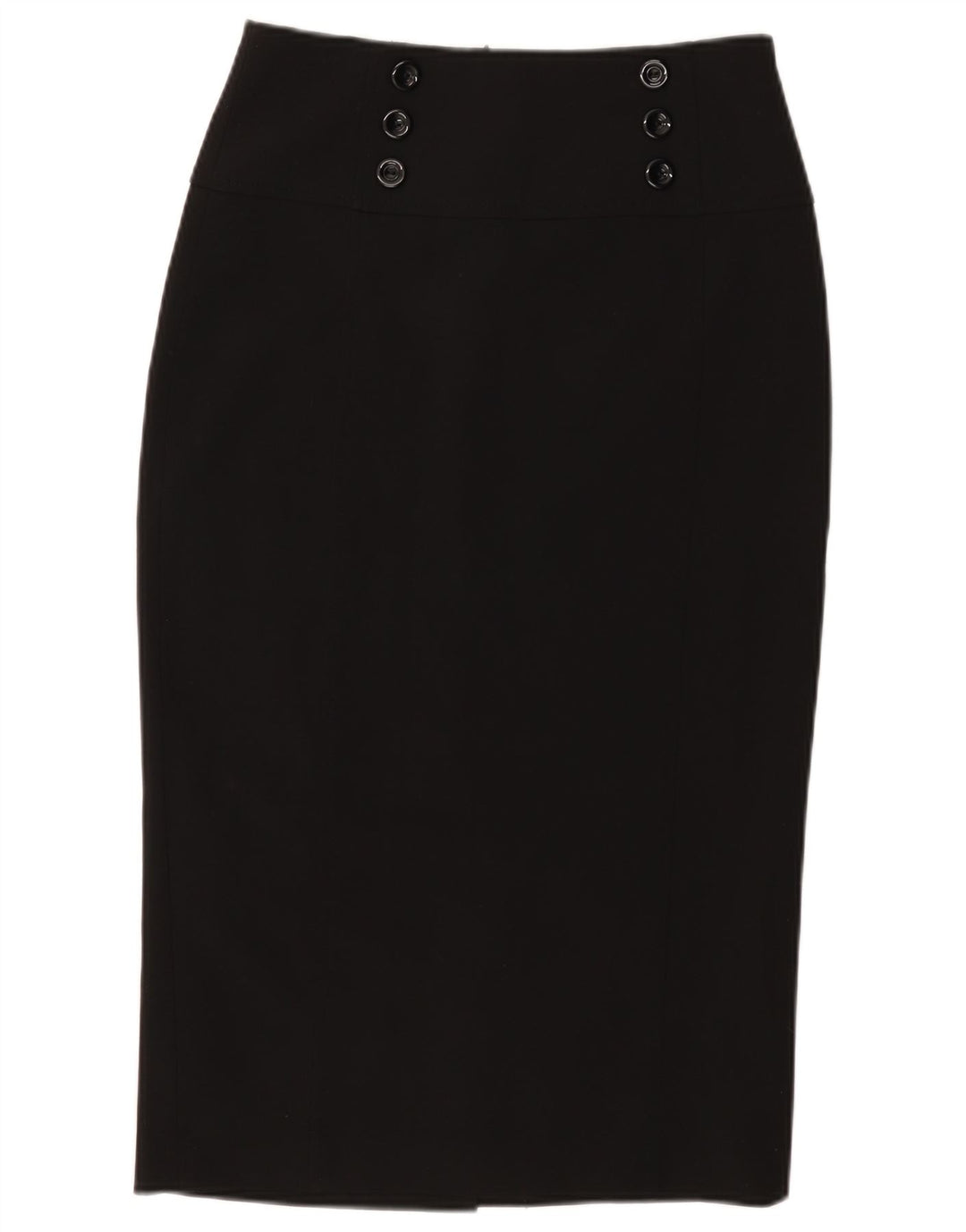 Saia lápis feminina WALLIS UK 10 pequena W30 poliéster preto