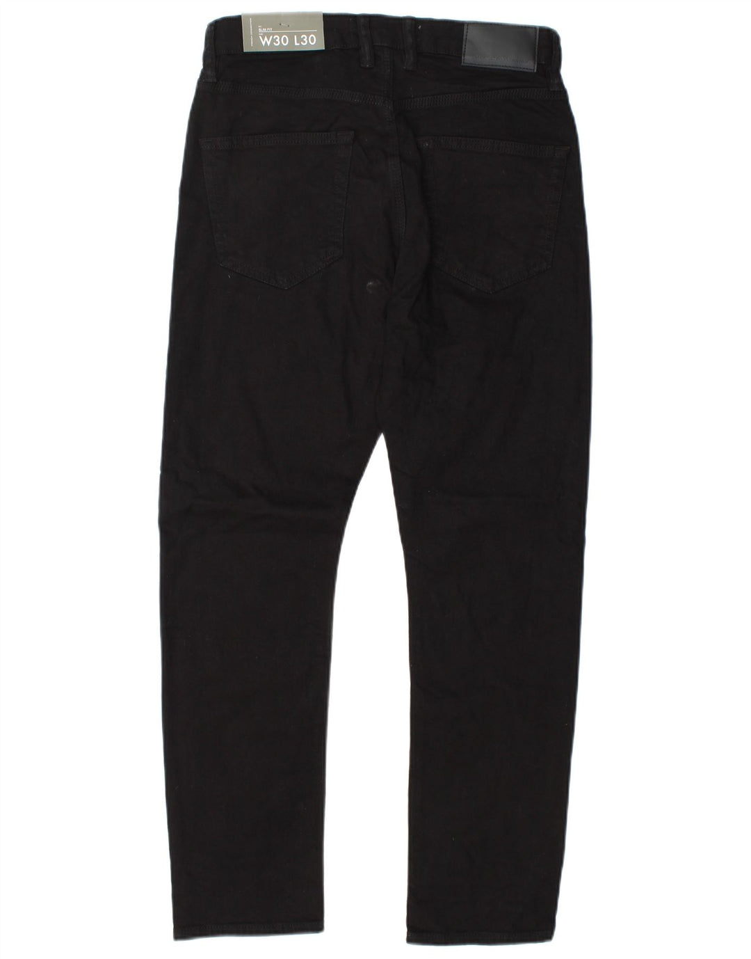 French Connection Masculino Slim Jeans W30 L30 Algodão Preto