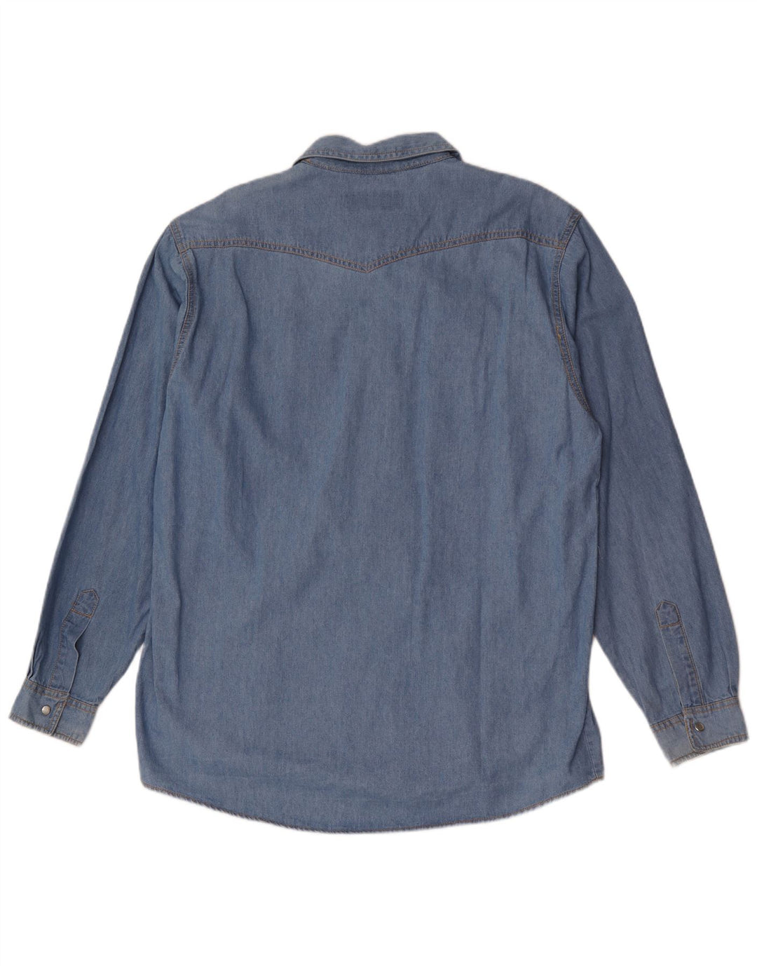 Camisa jeans masculina Mondial 2XL algodão azul