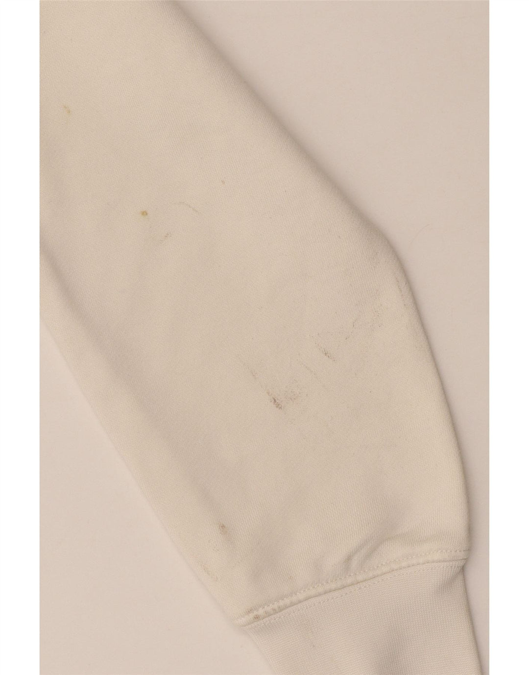 Suéter feminino Guess com estampa gráfica cropped UK 10 pequeno off white poliamida