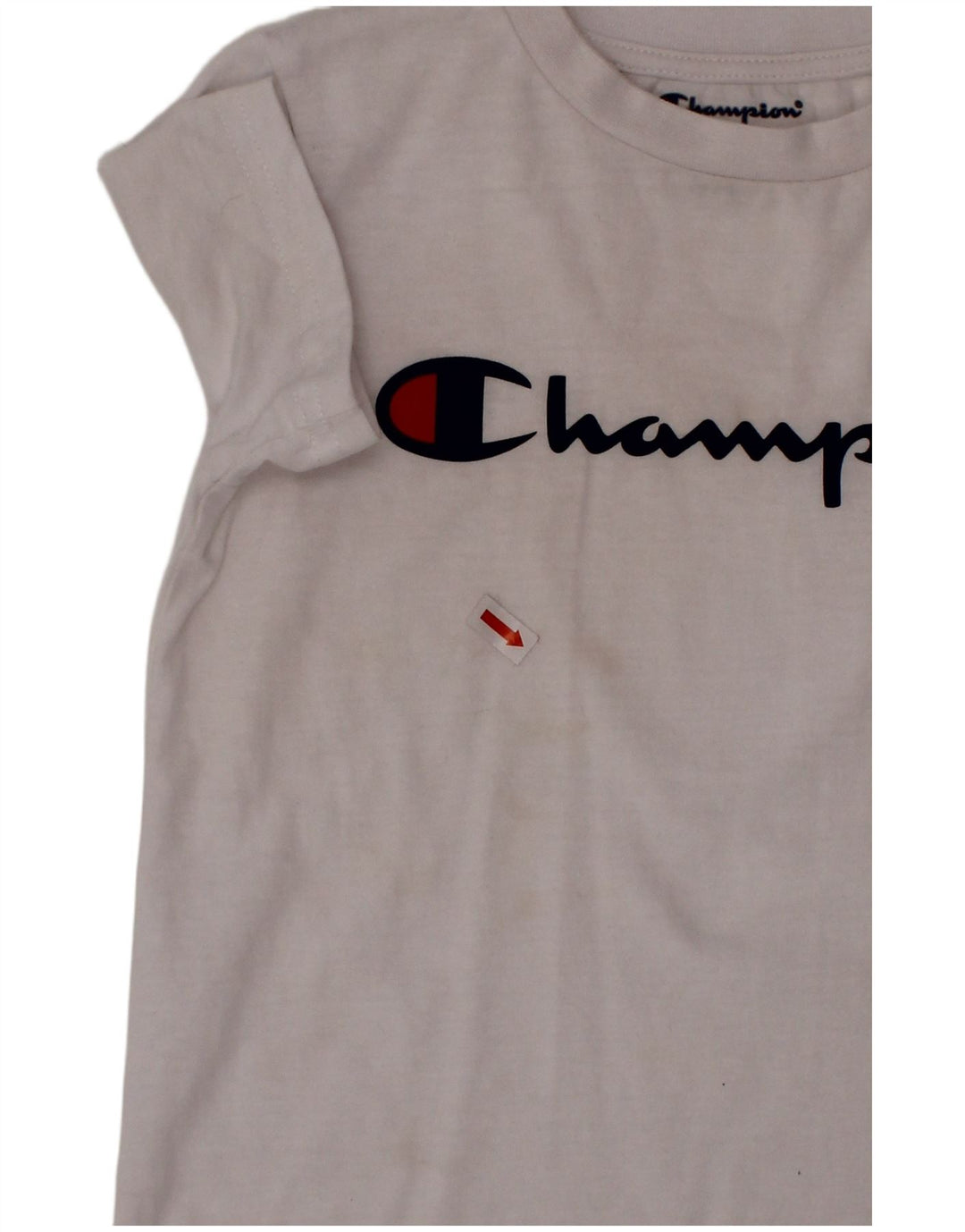 Camiseta gráfica CHAMPION Boys 4-5 anos algodão branco