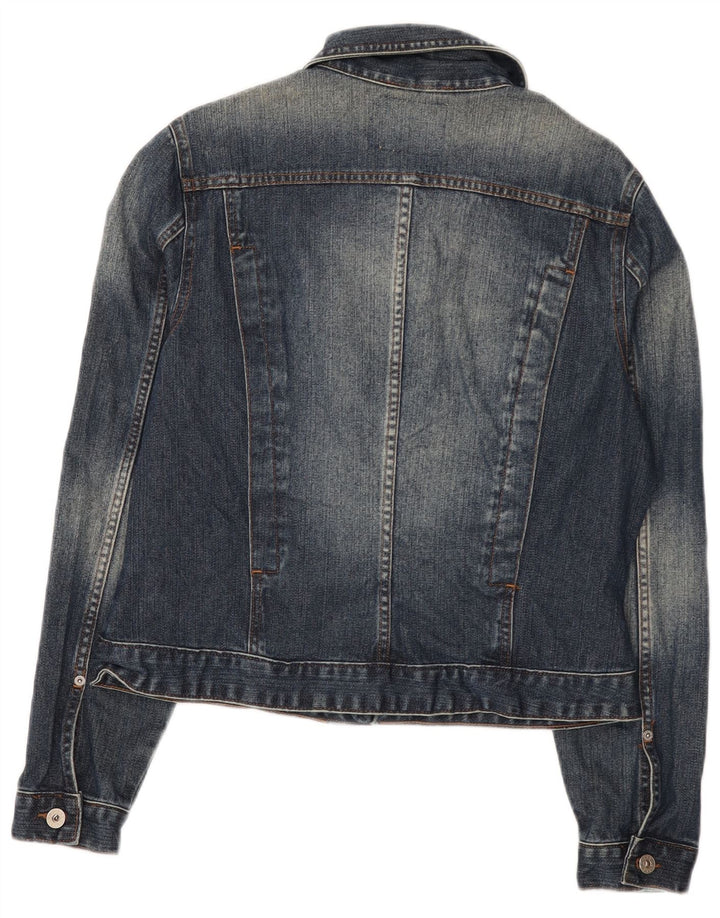 Jaqueta jeans feminina Guess UK 18 XL azul algodão
