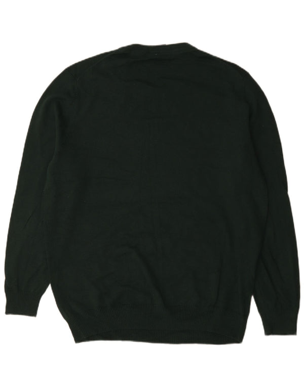 Lyle & Scott Suéter masculino com gola redonda XL algodão verde