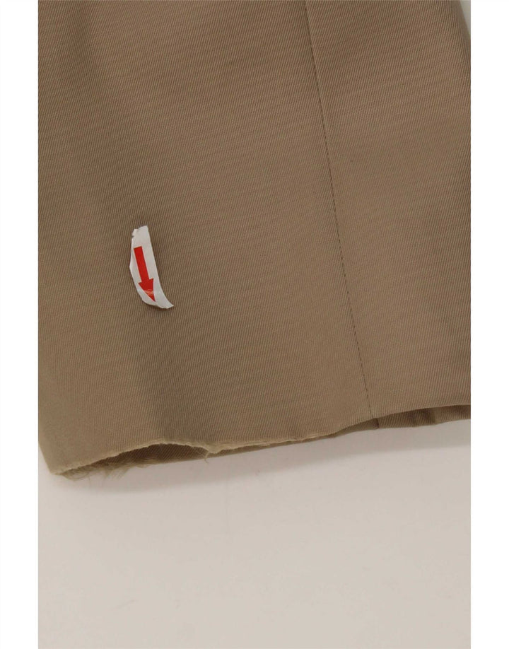 Sobretudo masculino Aquascutum UK 38 lã virgem bege médio