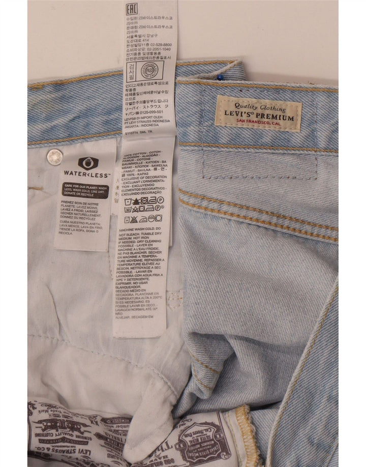 Levi's Masculino 501 Straight Jeans W29 L30 Azul Algodão