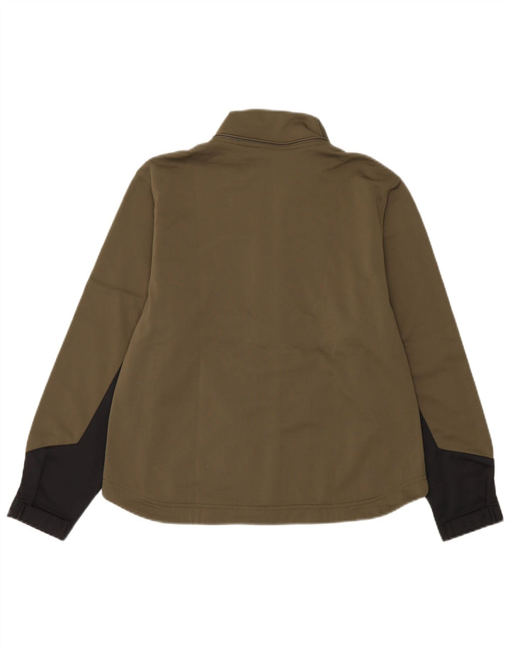Jaqueta feminina Champion UK 14 Medium Khaki Colourblock