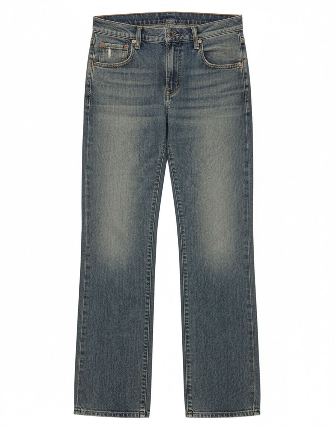 Jeans retos femininos G-Star W26 L32 algodão azul