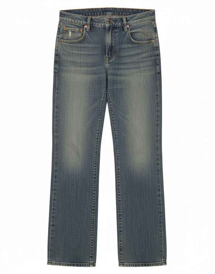 Jeans retos femininos G-Star W26 L32 algodão azul
