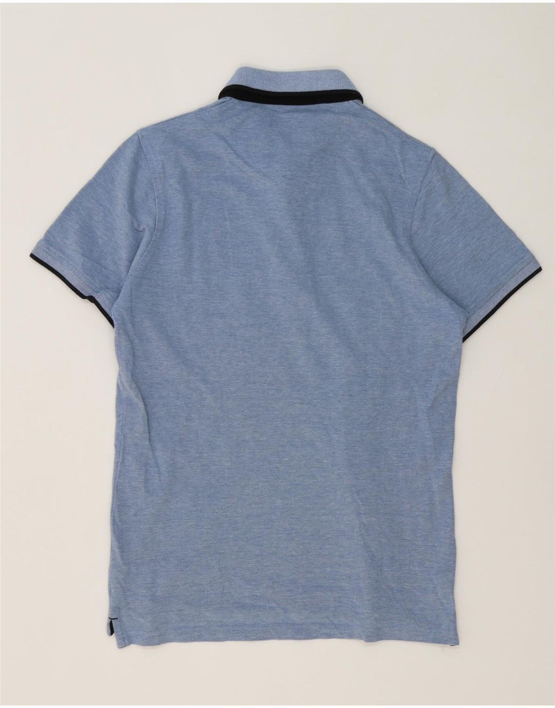 Camisa polo masculina Jack & Jones de algodão azul médio