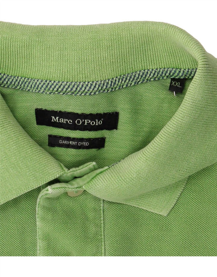 MARC O'POLO Mens Polo Shirt 2XL Green Cotton Vintage Marc O'Polo and Second-Hand Marc O'Polo from Messina Hembry 