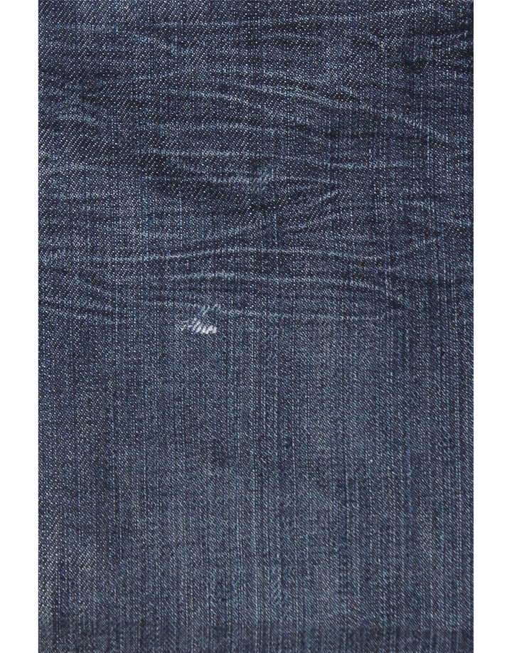 Levi's Masculino 501 Straight Jeans W38 L30 Azul Marinho Algodão