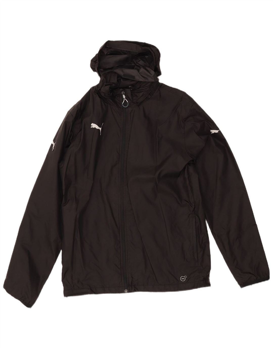 Jaqueta de chuva masculina PUMA com capuz UK 38 médio preto nylon