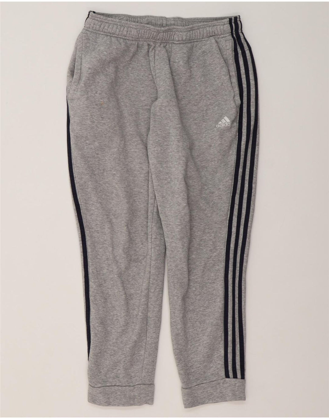 Calça de treino masculina Adidas Joggers grande cinza manchado