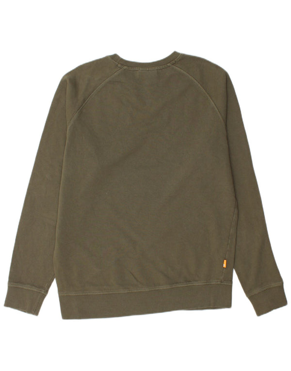 Timberland moletom masculino regular fit jumper pequeno algodão cáqui
