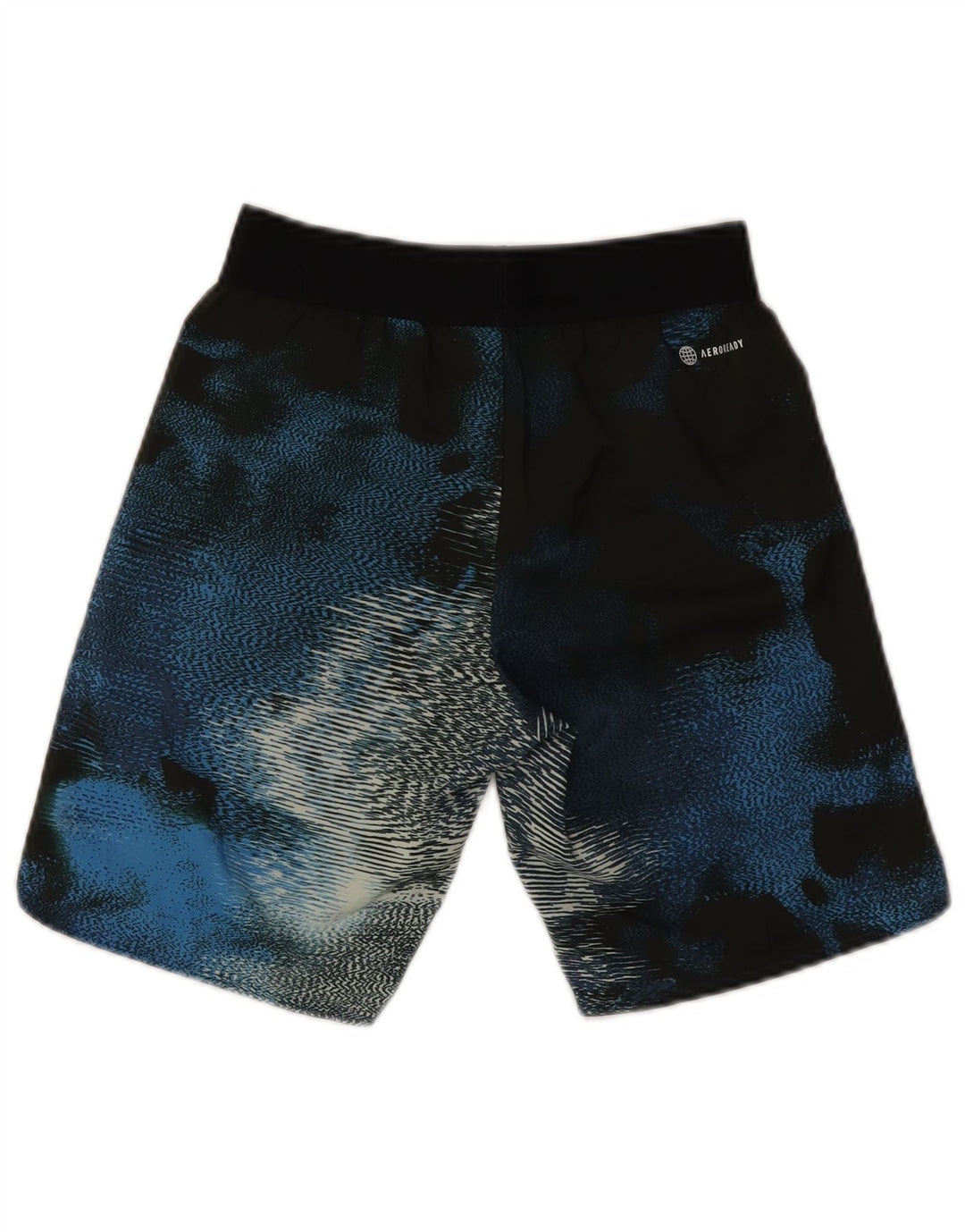 Shorts esportivos masculinos Adidas 11-12 anos azul colorblock poliéster