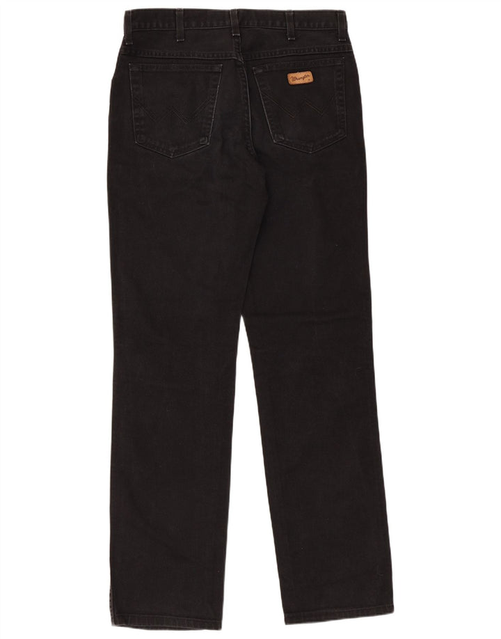 Wrangler Masculino Texas Straight Jeans W33 L34 Algodão Preto