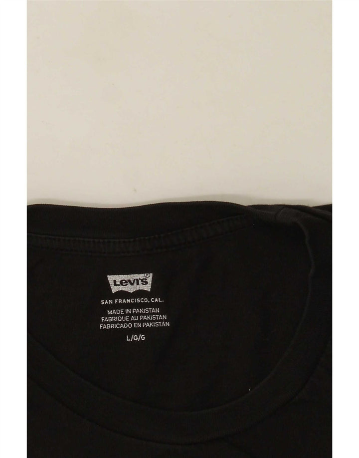 Camiseta gráfica masculina Levi's grande preta