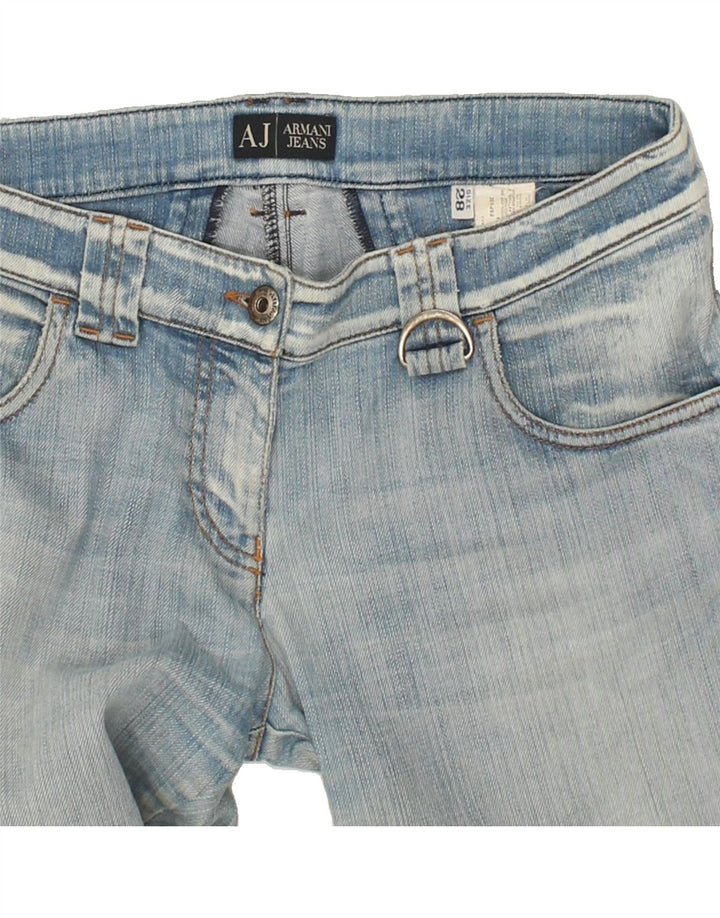 ARMANI Womens Tapered Cropped Jeans W28 L25 Blue Cotton Vintage Armani and Second-Hand Armani from Messina Hembry 