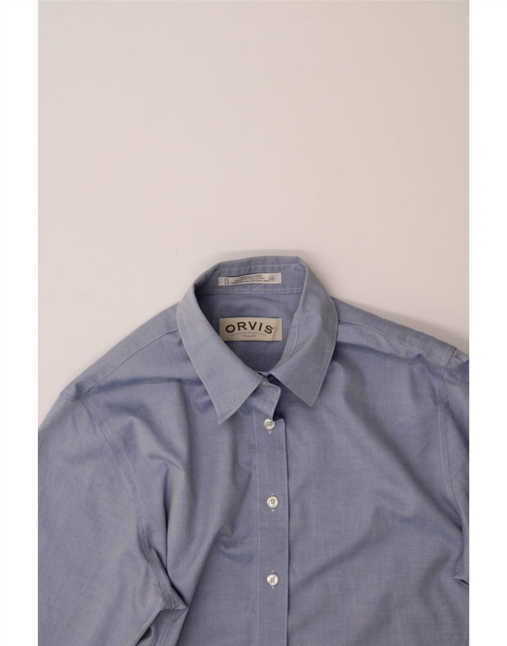 ORVIS Womens Shirt US 18 2XL Blue Cotton Vintage Orvis and Second-Hand Orvis from Messina Hembry 