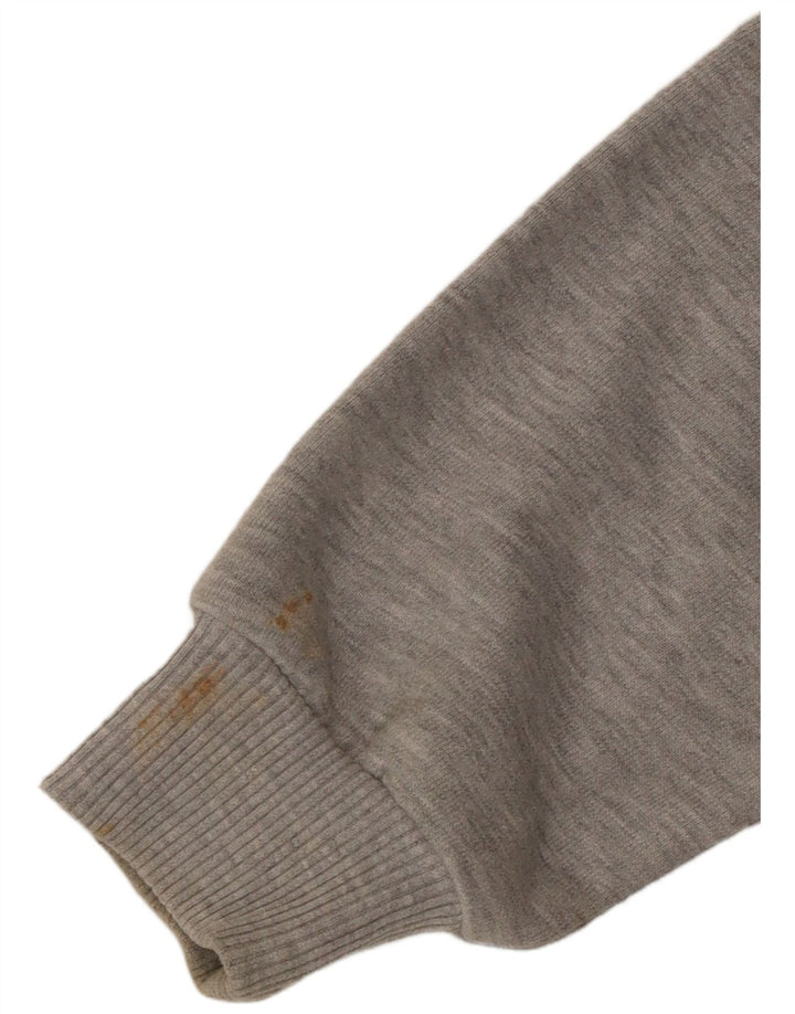 Suéter gráfico feminino Superdry UK 10 pequeno cinza manchado