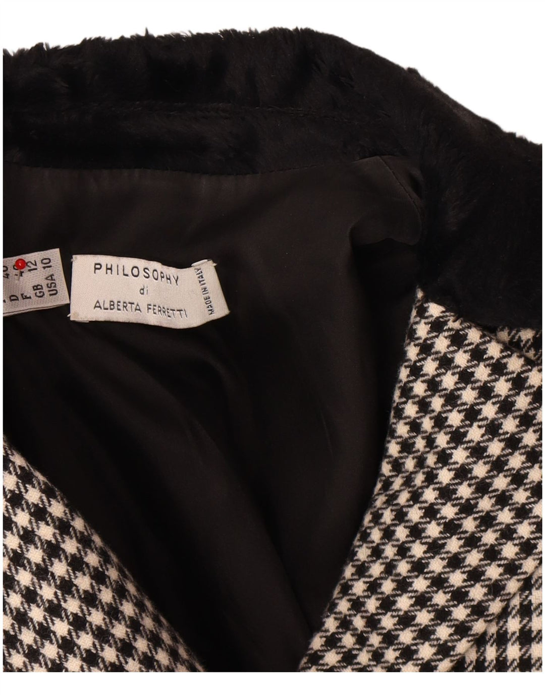 Jaqueta blazer feminina PHILOSOPHY DI ALBERTA FERRETTI Reino Unido 12 médio preto