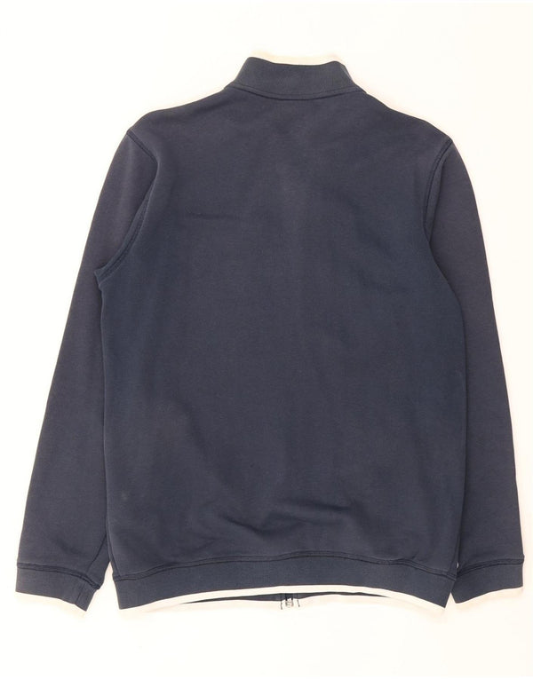 Reebok Mens Tracksuit Top Jacket Pequeno Algodão Azul Marinho