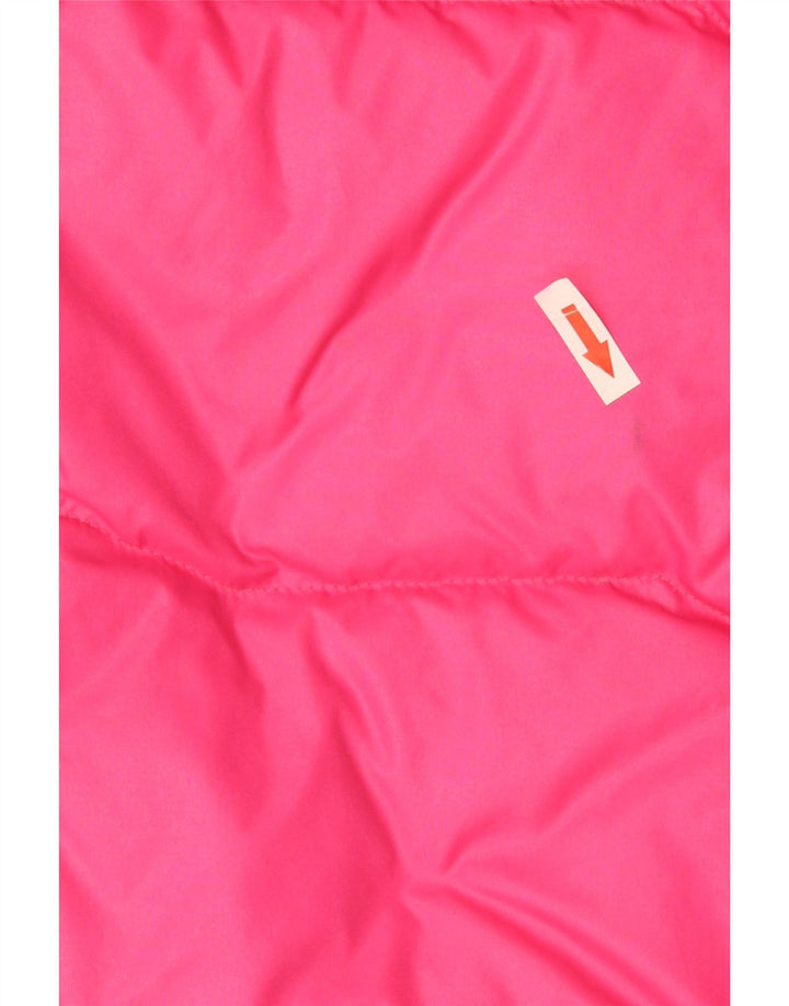 Colete acolchoado feminino Puma UK 10 pequeno rosa nylon