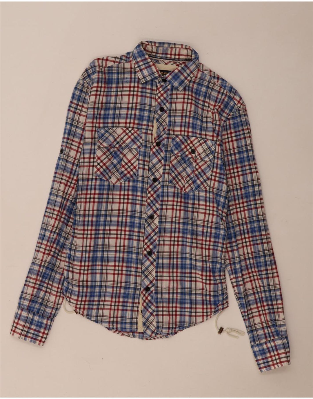 Camisa masculina Zara pequena xadrez multicolorida