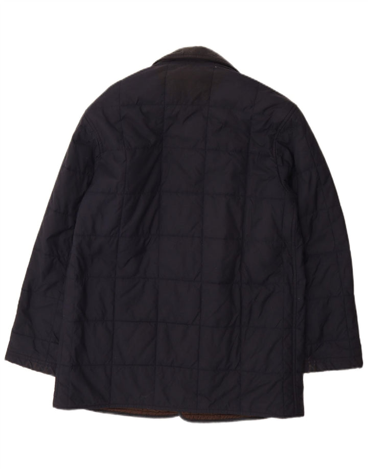 Jaqueta acolchoada masculina Fay UK 36 pequena azul marinho