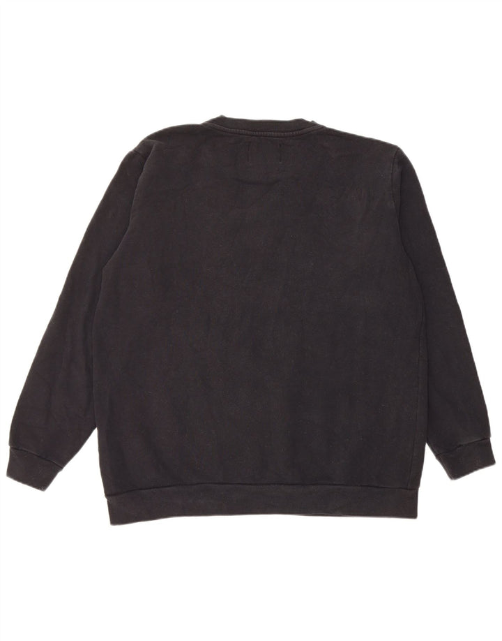 Calvin Klein Jeans Masculino moletom gráfico jumper médio algodão preto