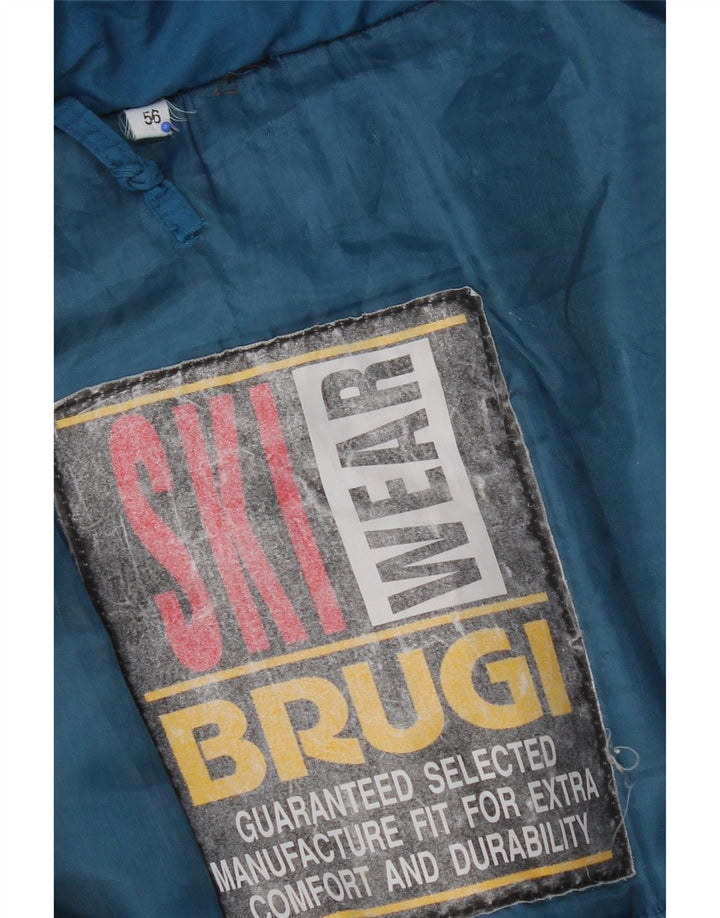 Jaqueta de esqui masculina com capuz Brugi IT 56 3XL poliamida colorblock multicolorida