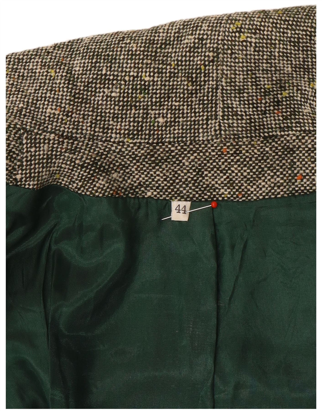 Casaco feminino vintage IT 44 cinza médio manchado