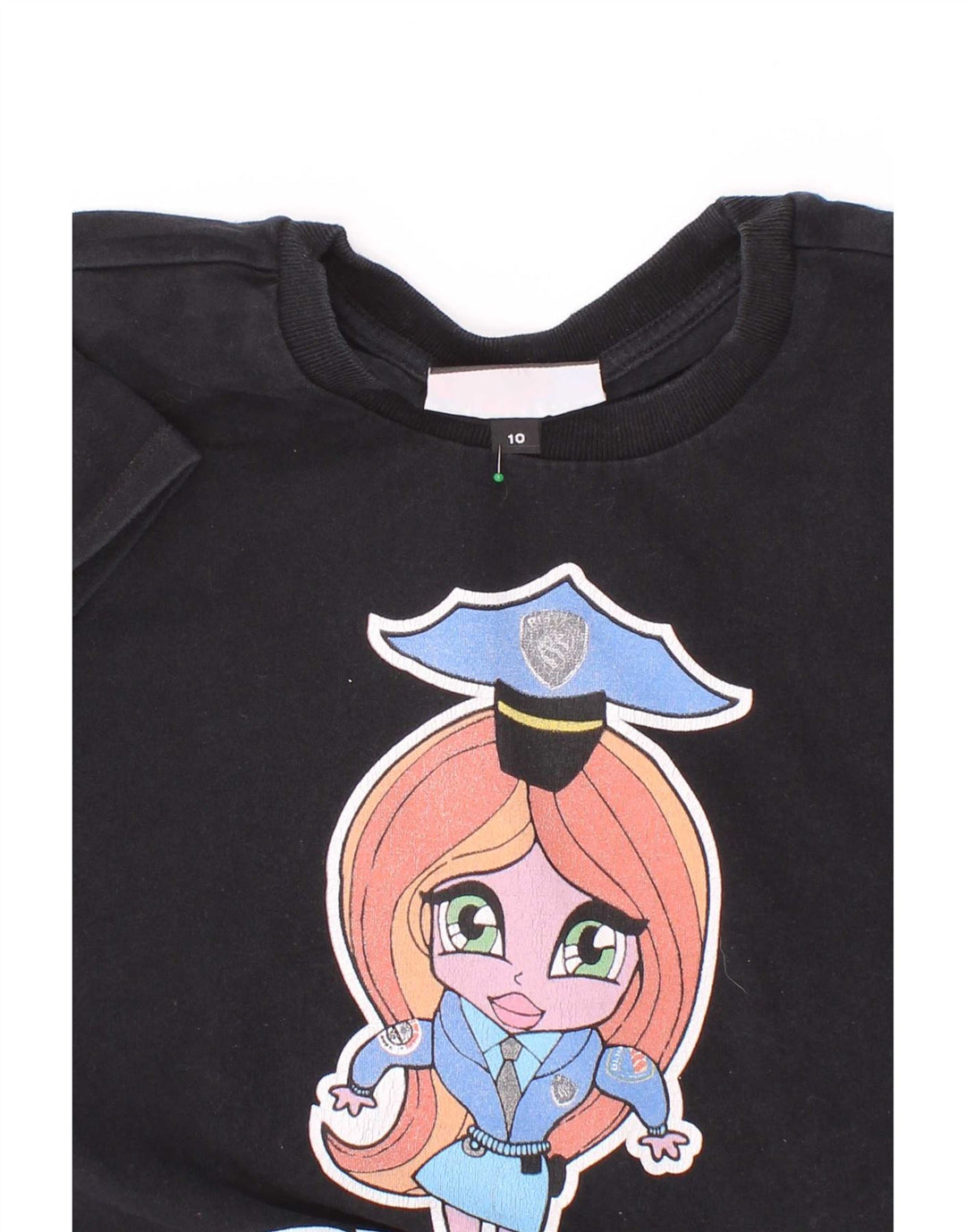 Camiseta gráfica feminina Blauer 9-10 anos preta
