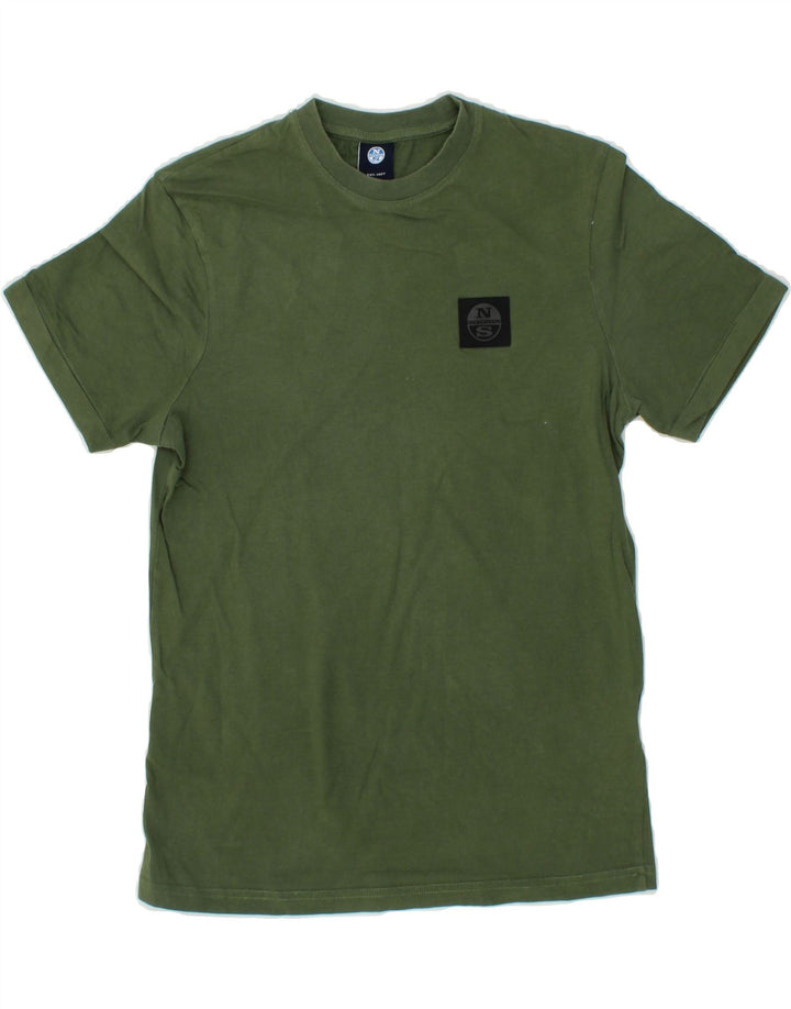 NORTH SAILS Mens Graphic T-Shirt Top XS Green Cotton Vintage North Sails and Second-Hand North Sails from Messina Hembry 