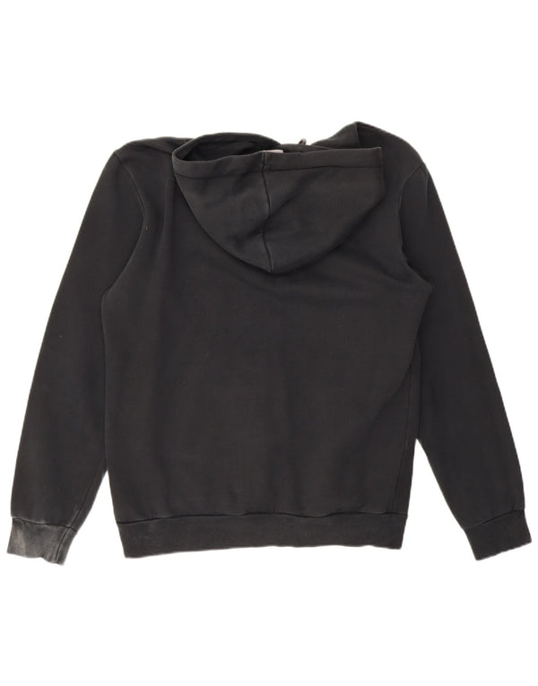 Puma masculino gráfico moletom com capuz pequeno algodão preto