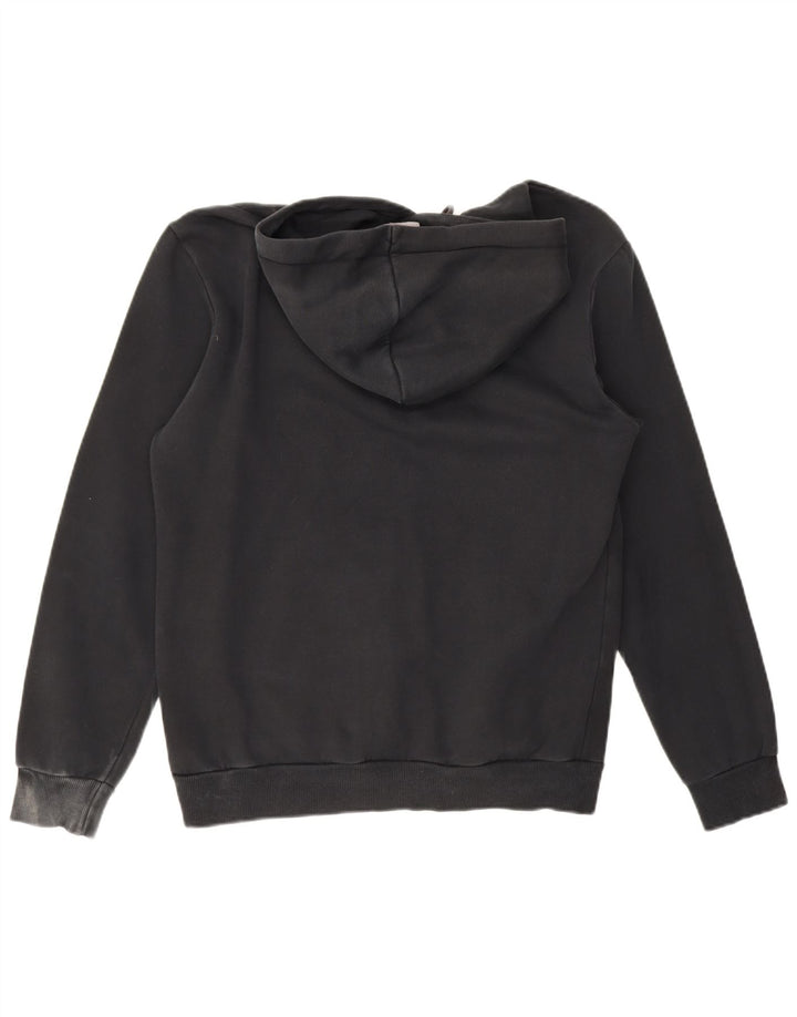 Puma masculino gráfico moletom com capuz pequeno algodão preto