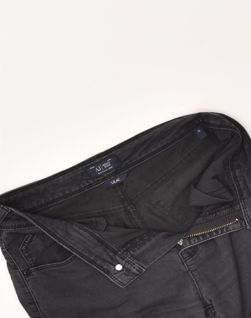 ARMANI Womens Lilac Skinny Jeans W26 L30 Grey Cotton | Vintage Armani | Thrift | Second-Hand Armani | Used Clothing | Messina Hembry 