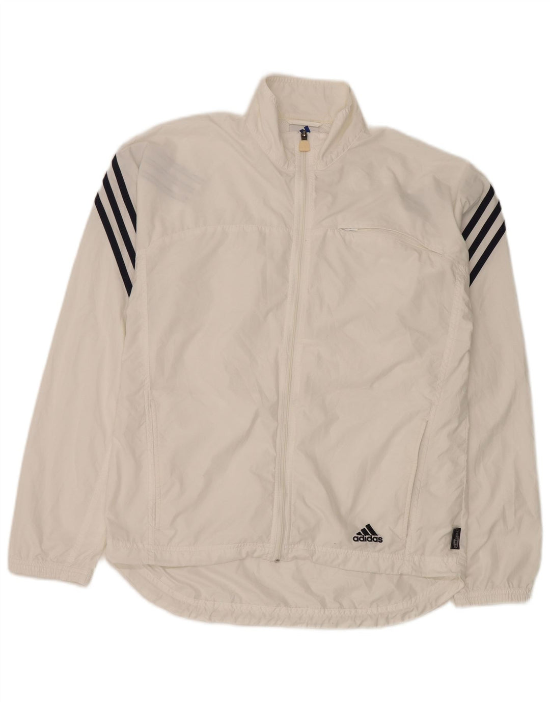 Adidas Mens Treino Top Jaqueta Pequena Poliéster Branco