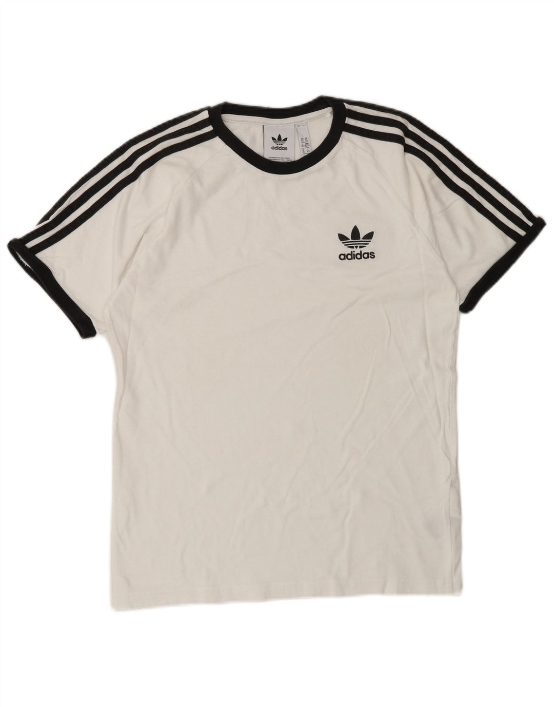 ADIDAS Mens Camiseta Top XS Algodão Branco
