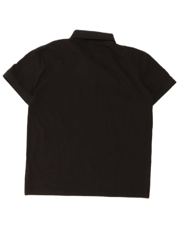Hugo Boss Mens Stretch Polo Shirt Grande Algodão Preto