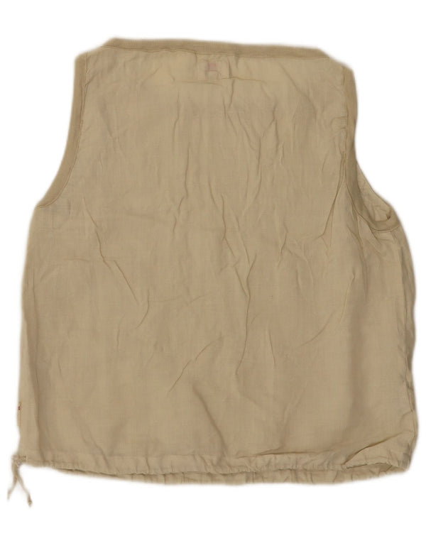 Blusa feminina sem mangas Superga Top IT 48 XL linho bege