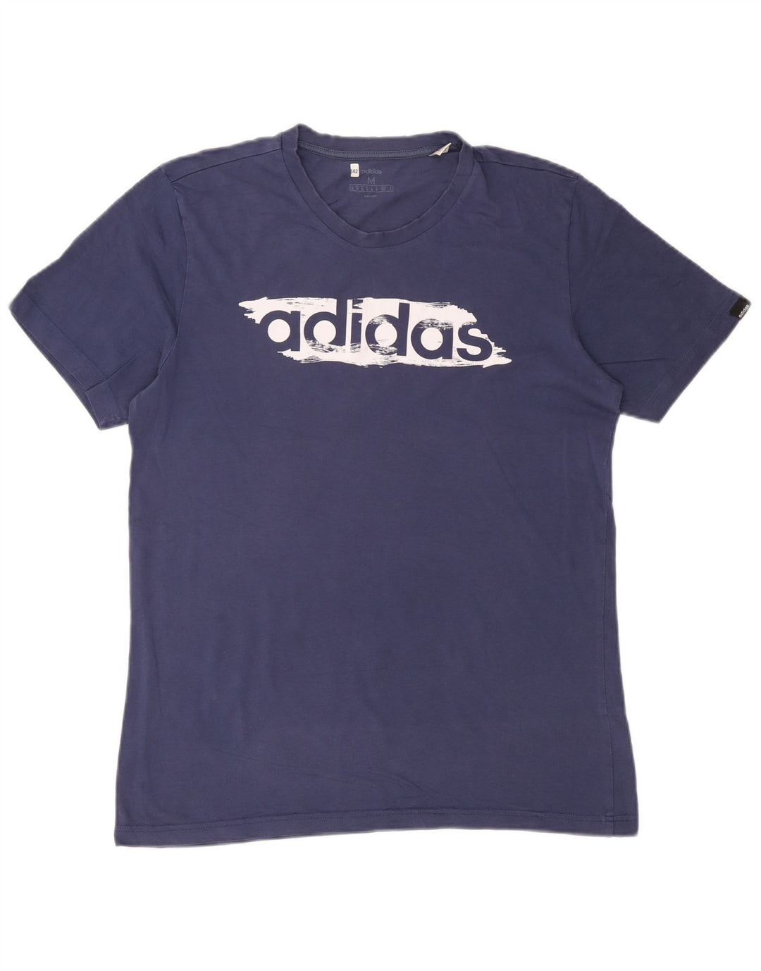 Adidas Camiseta Masculina Graphic Top Médio Algodão Azul Marinho